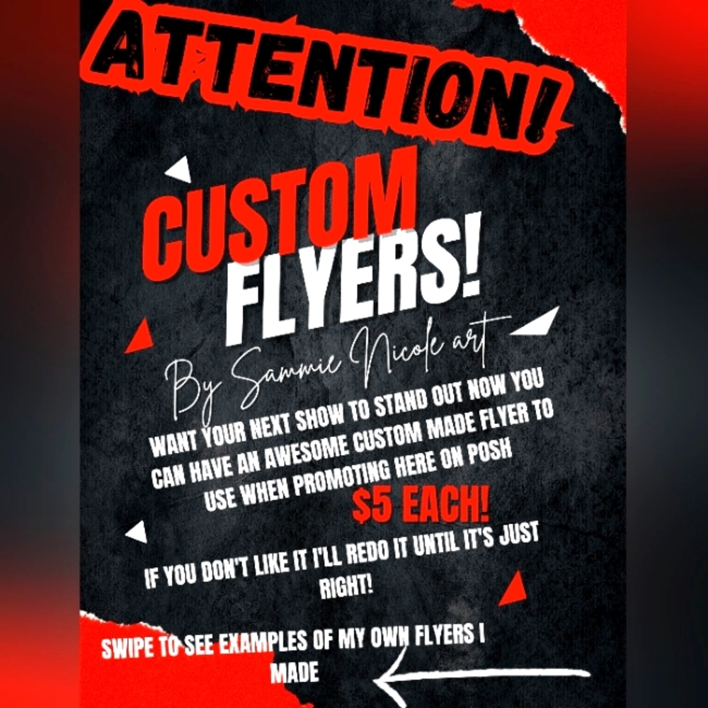 Custom made listing flyers!!